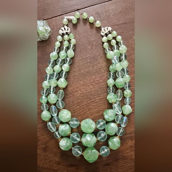 ✨️Vtg✨️ West Germany Necklace + Earrings - Picture 4 of 5